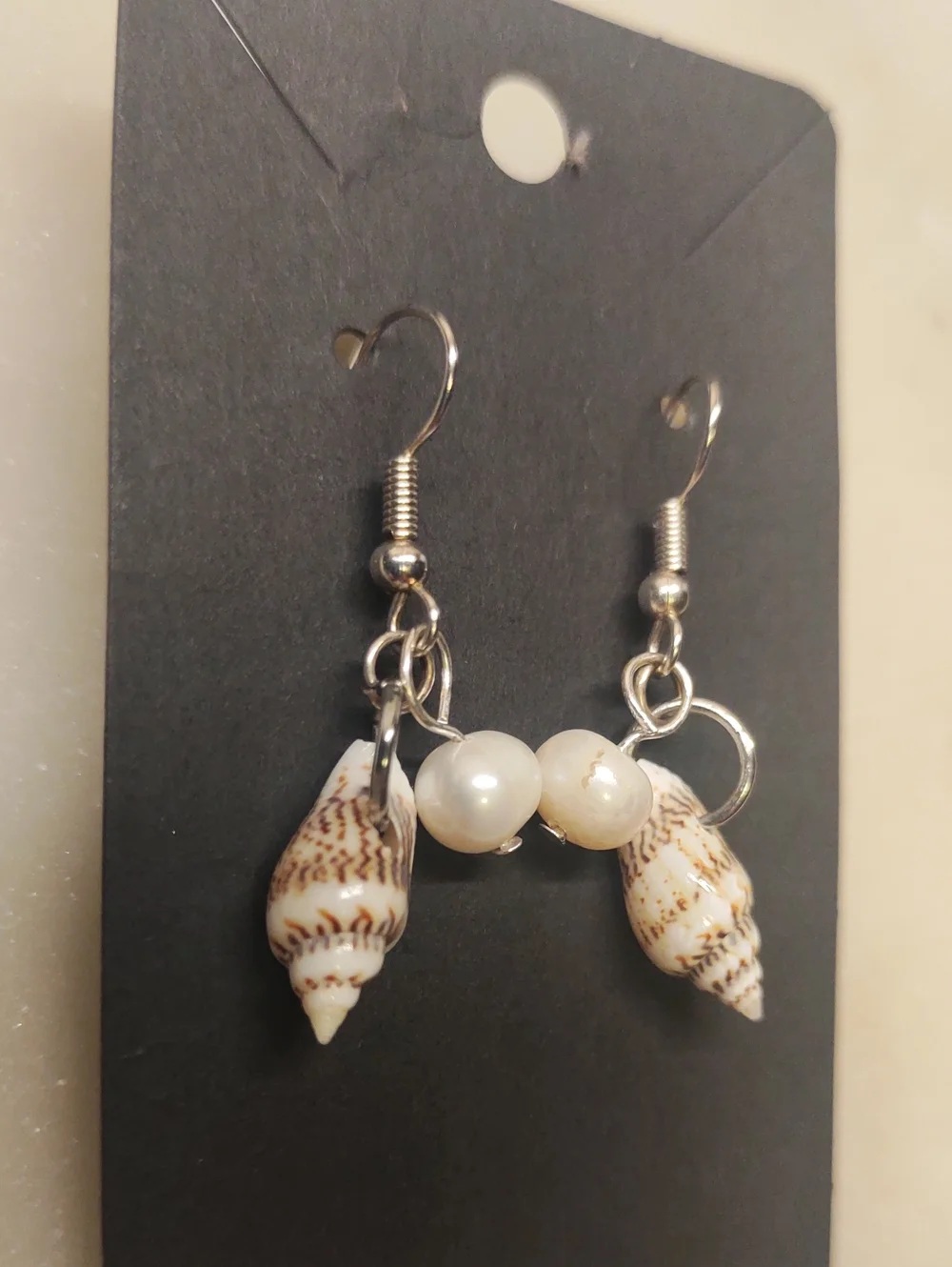 BOGO! NEW! Real Seashell Dangle Earrings